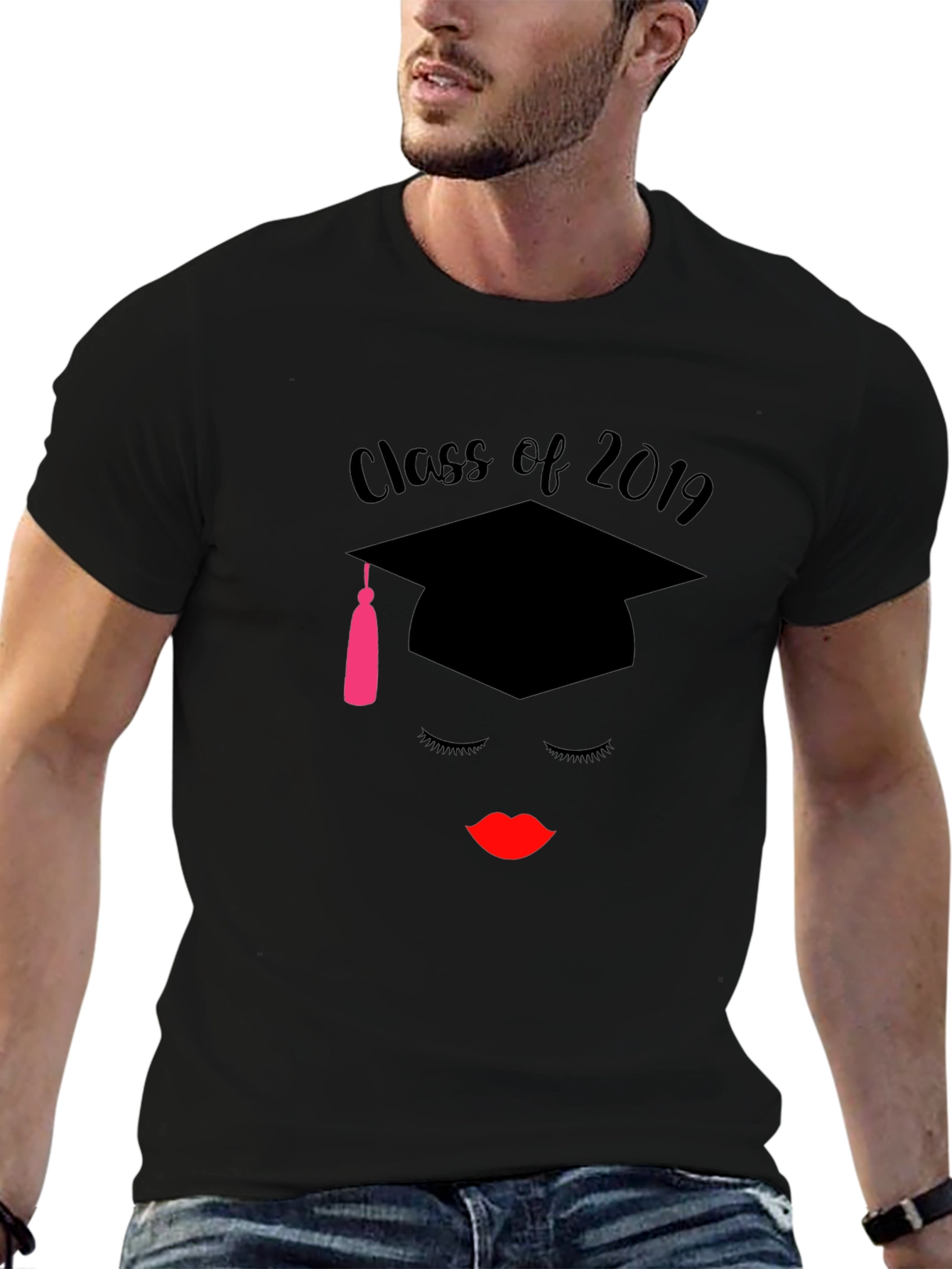 Black Class of 2019 Graduation T-Shirt view 6