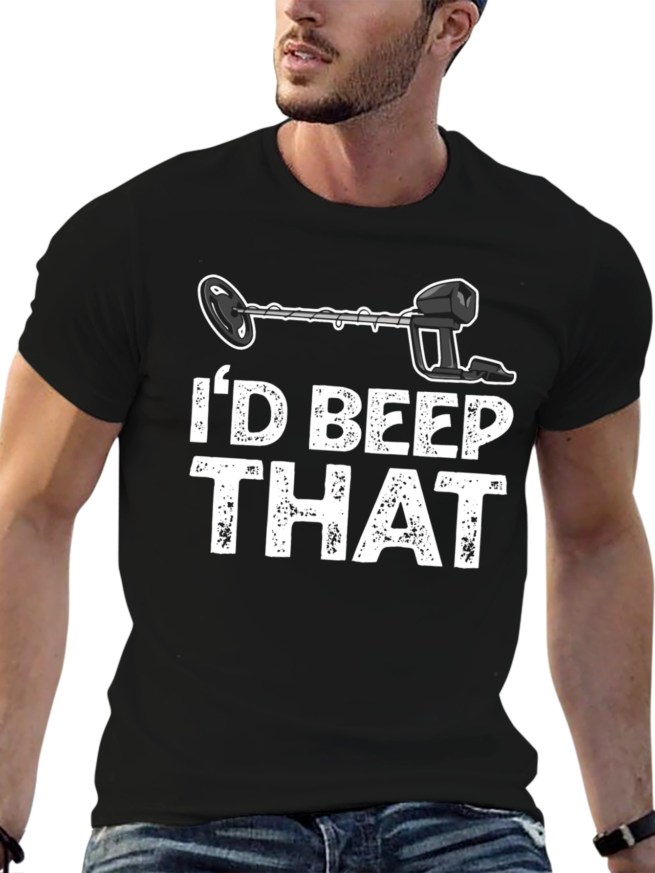 Black I'd Beep That T-Shirt view 6