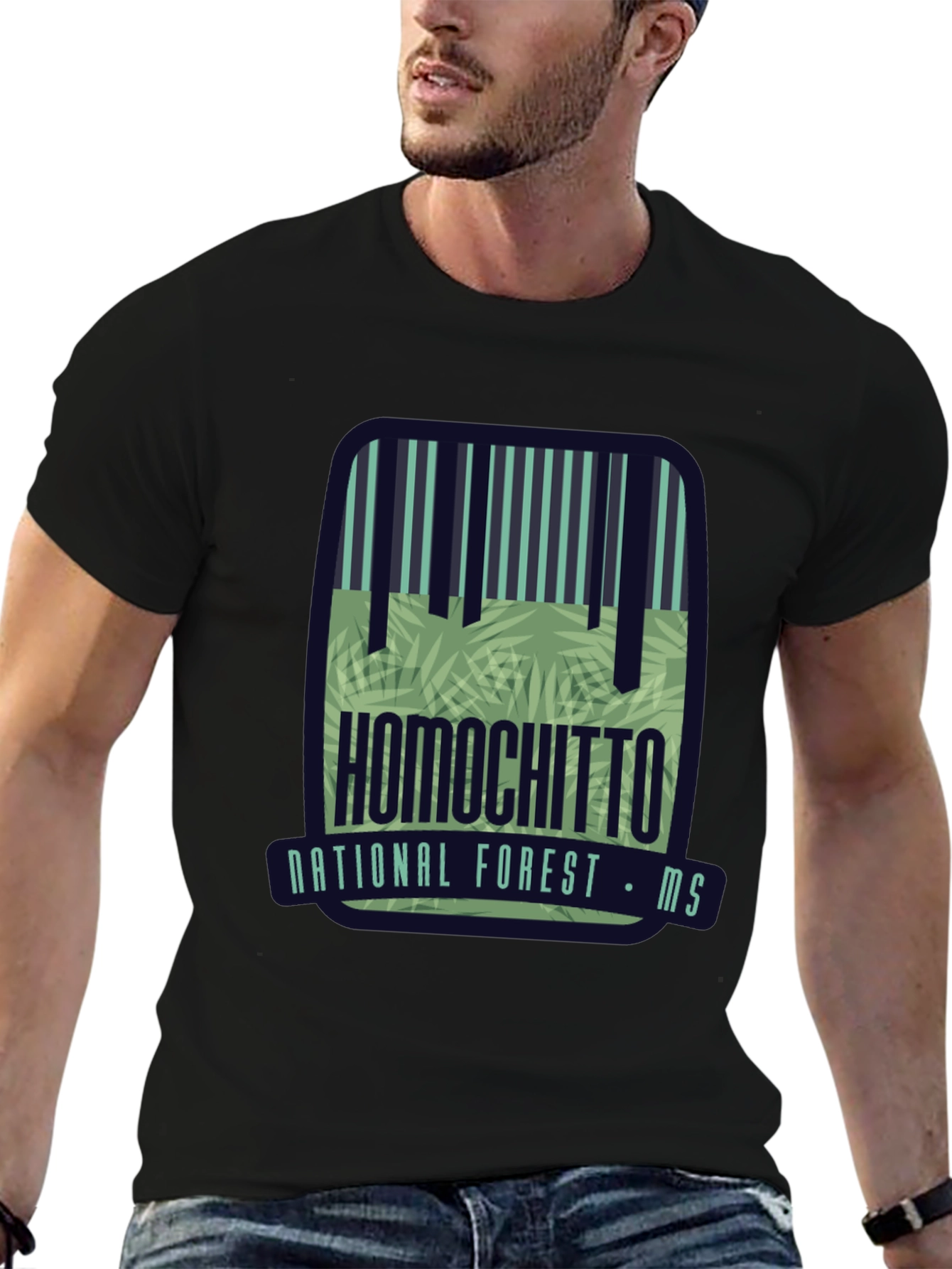 Black Homochitto National Forest T-Shirt view 6