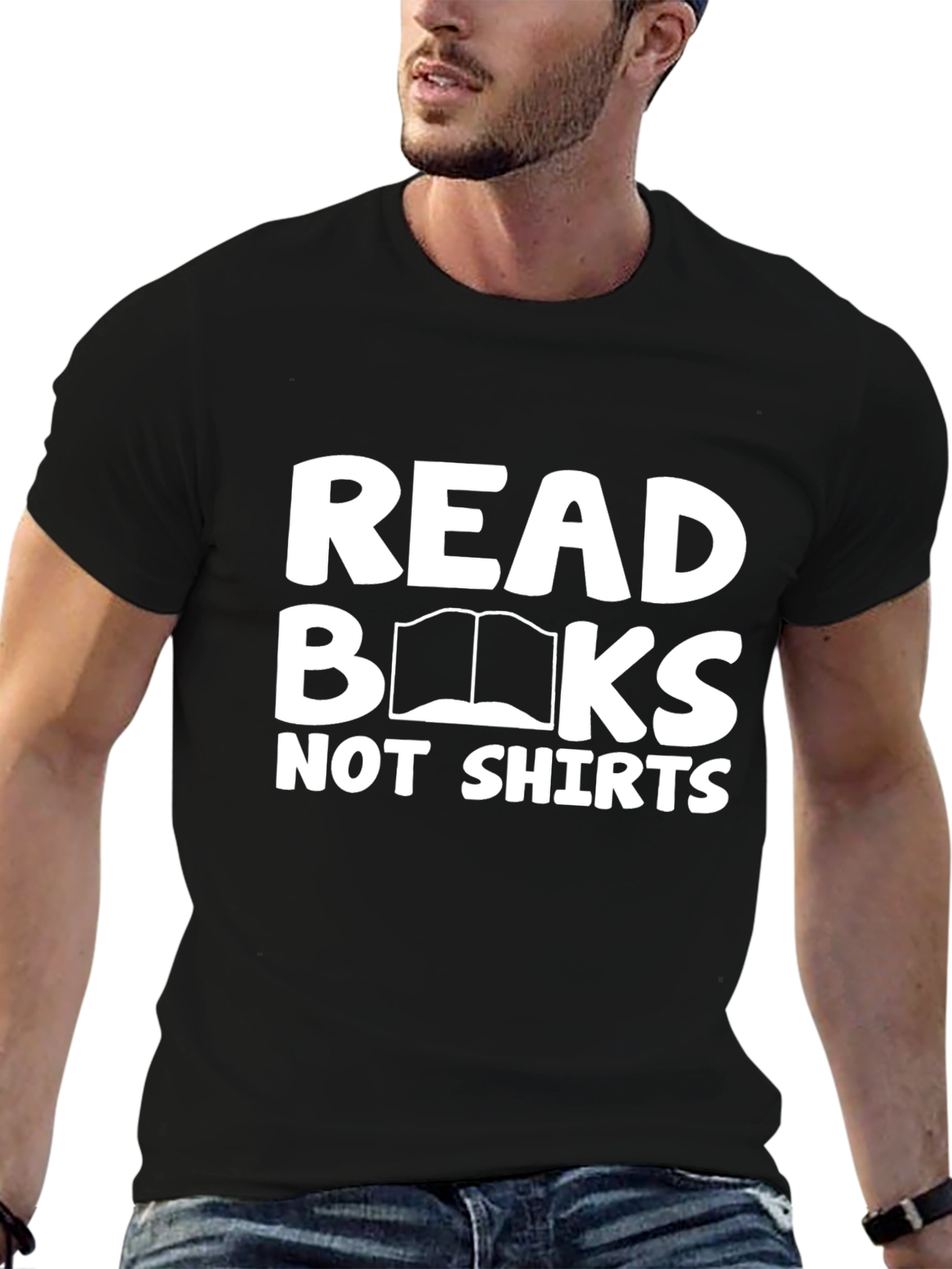 Black Read Books, Not Shirts - Graphic Tee view 6