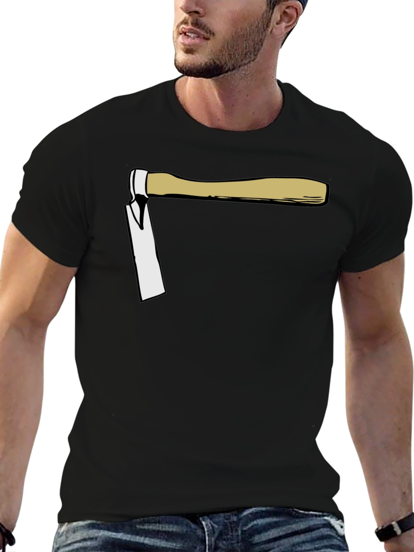 Black Axe T-Shirt - Novelty Lumberjack Tee view 6