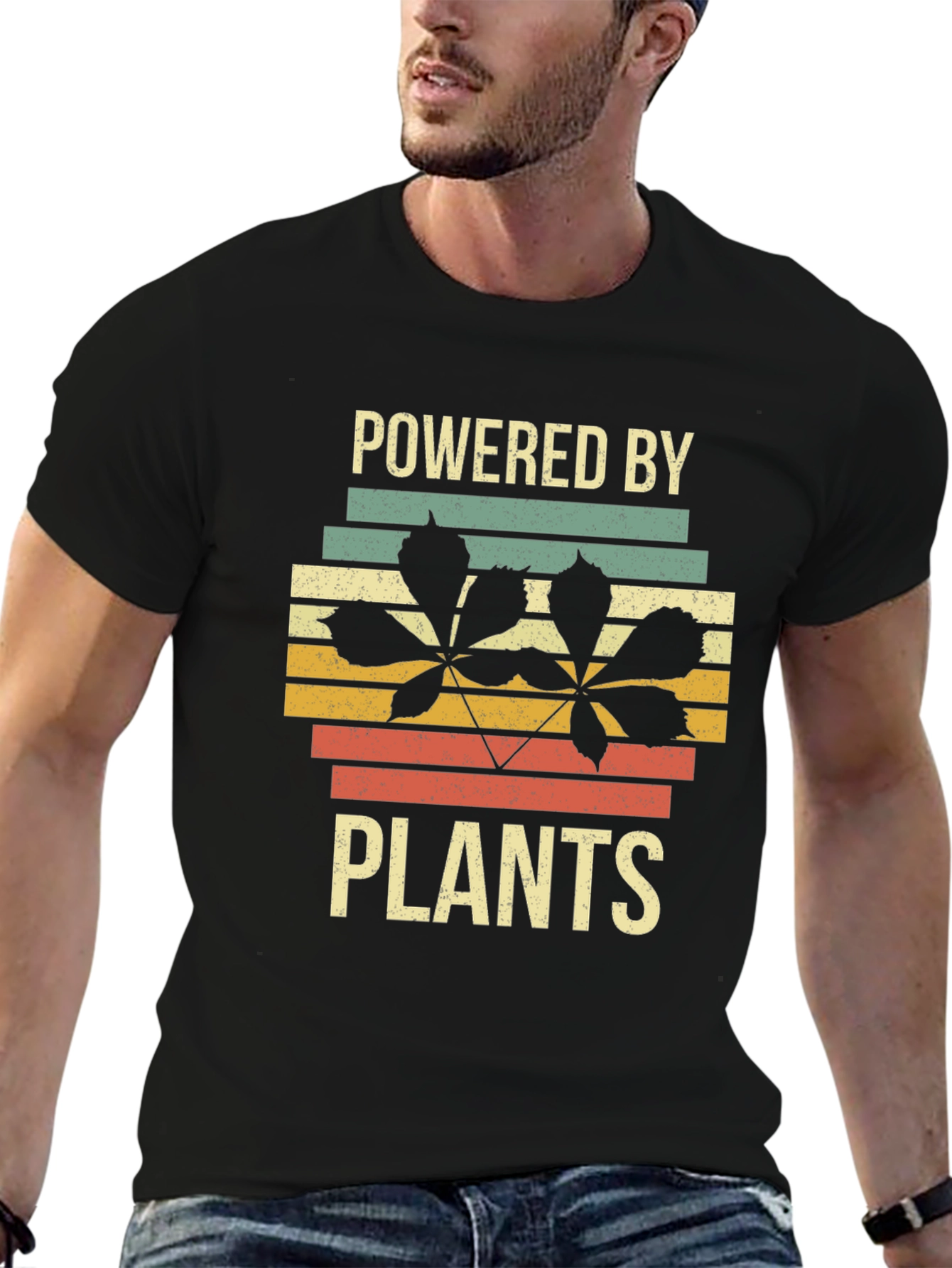 Powered by Plants Graphic Tee - Retro Style - 6