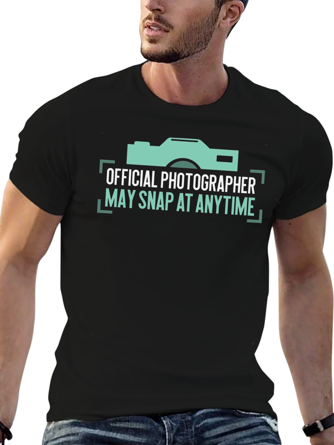 Black Official Photographer May Snap At Anytime T-Shirt view 6