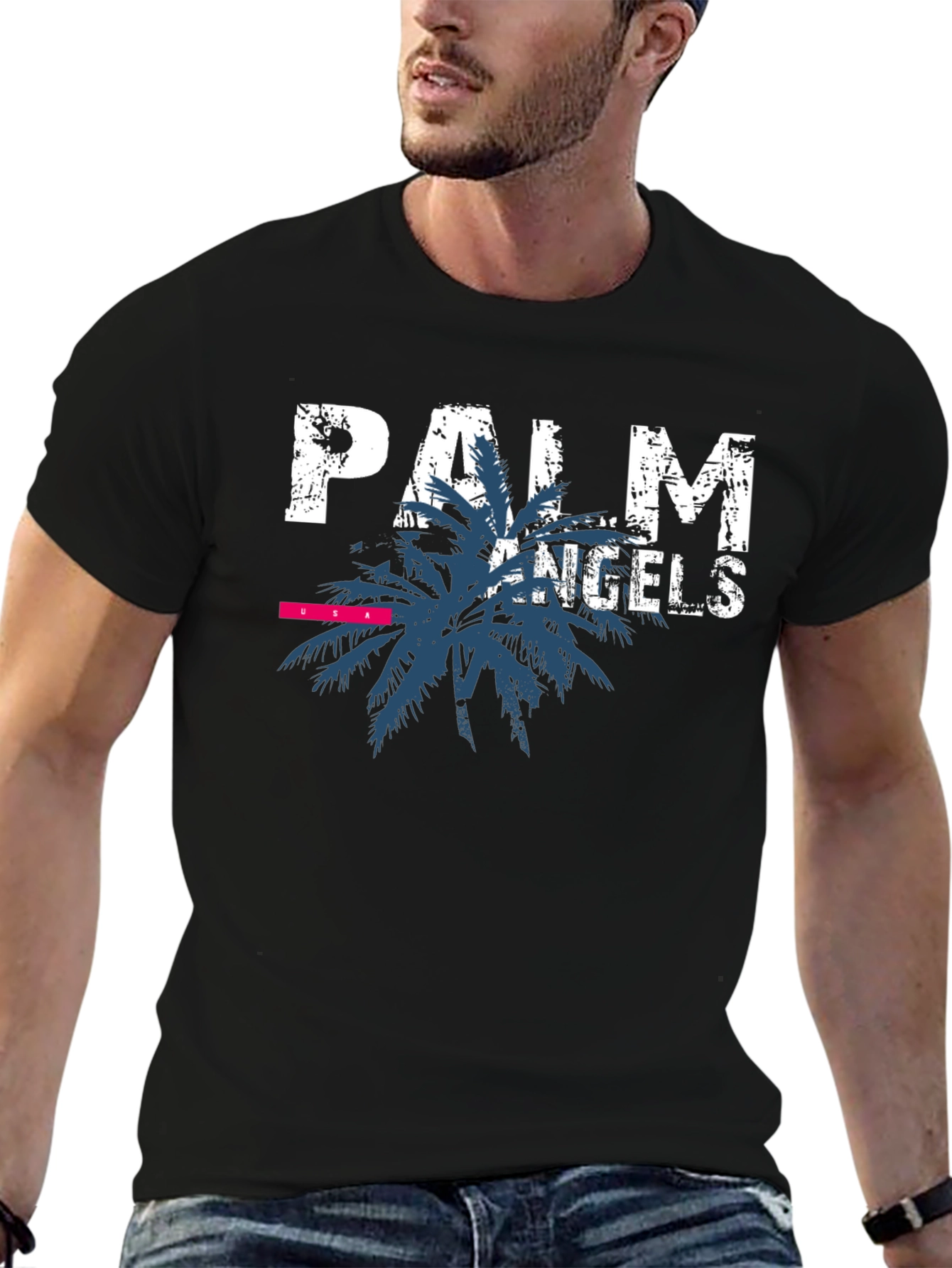 Black Palm Angels Graphic Print Black T-Shirt view 6