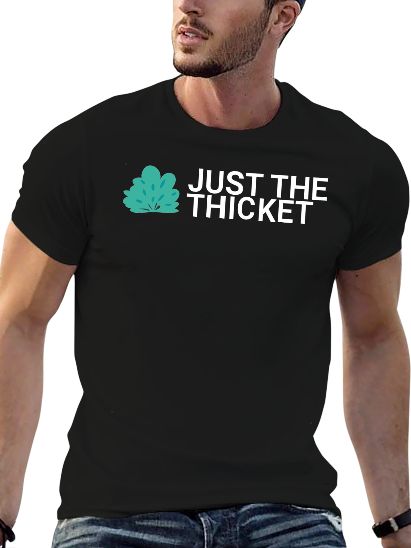 Black Just The Thicket Graphic Tee - Soft Cotton Blend view 6