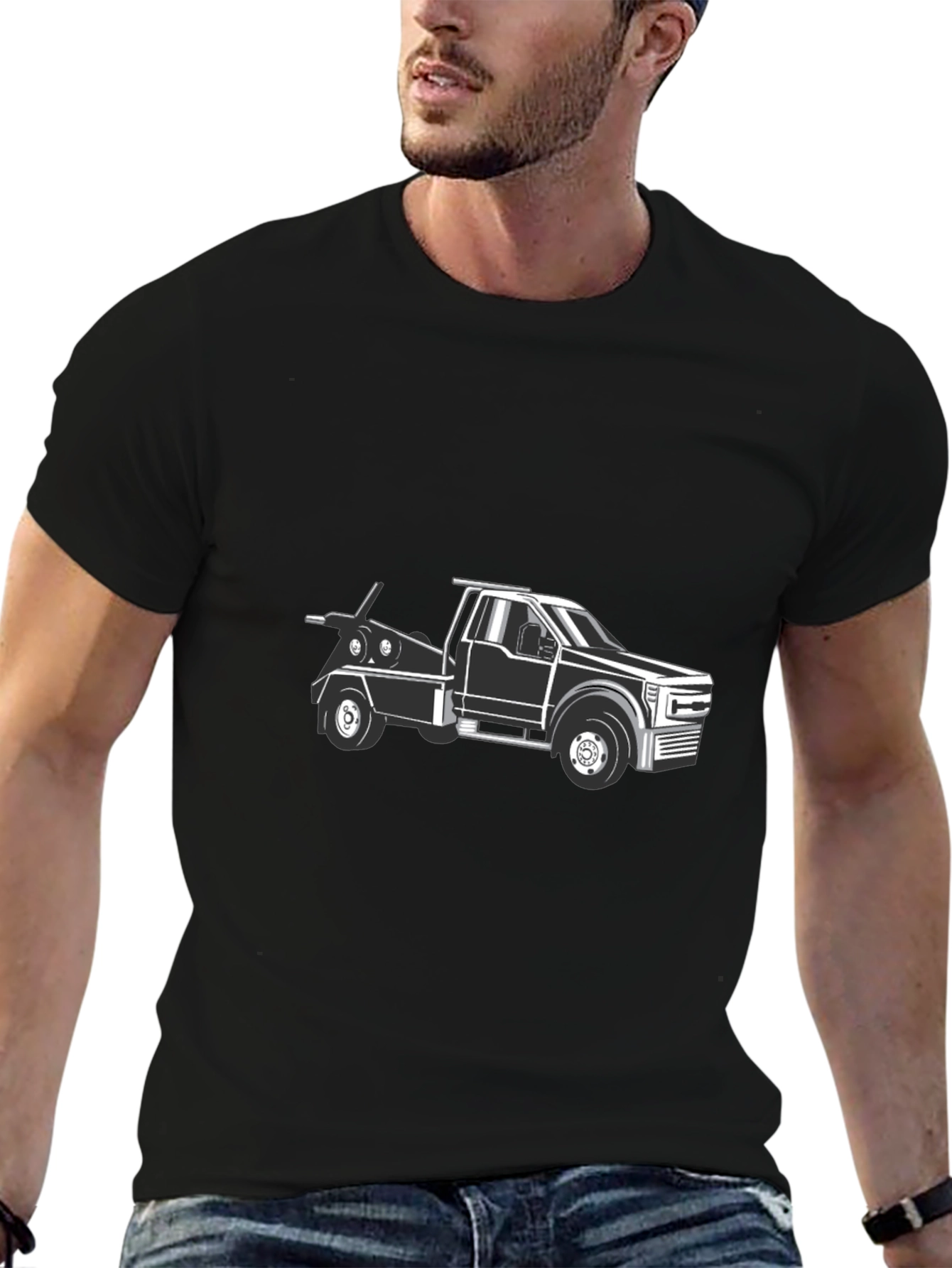 Tow Truck Graphic Tee - Cool Automotive Design - 6