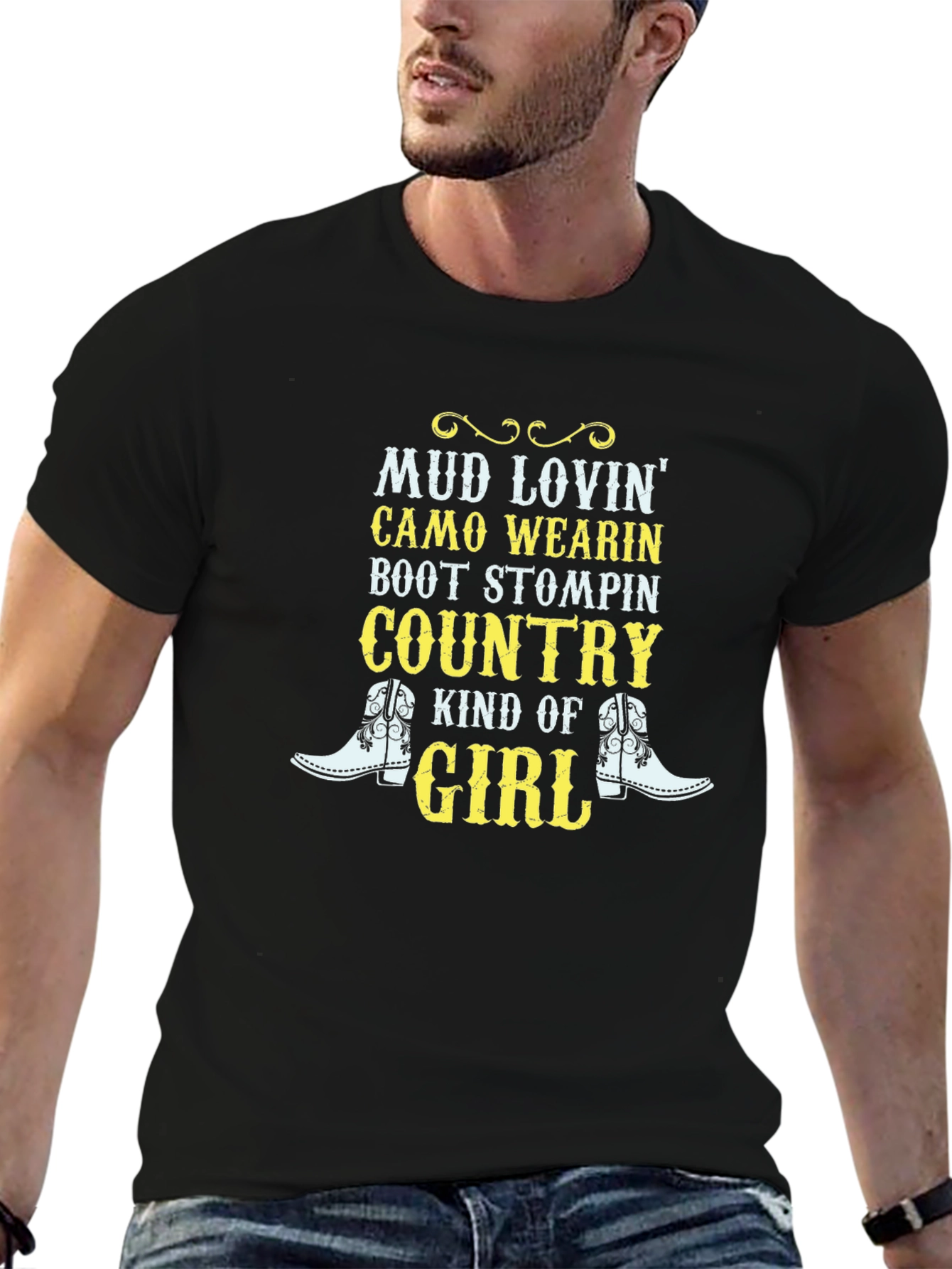 Black Mud Lovin' Country Girl Graphic Tee view 6