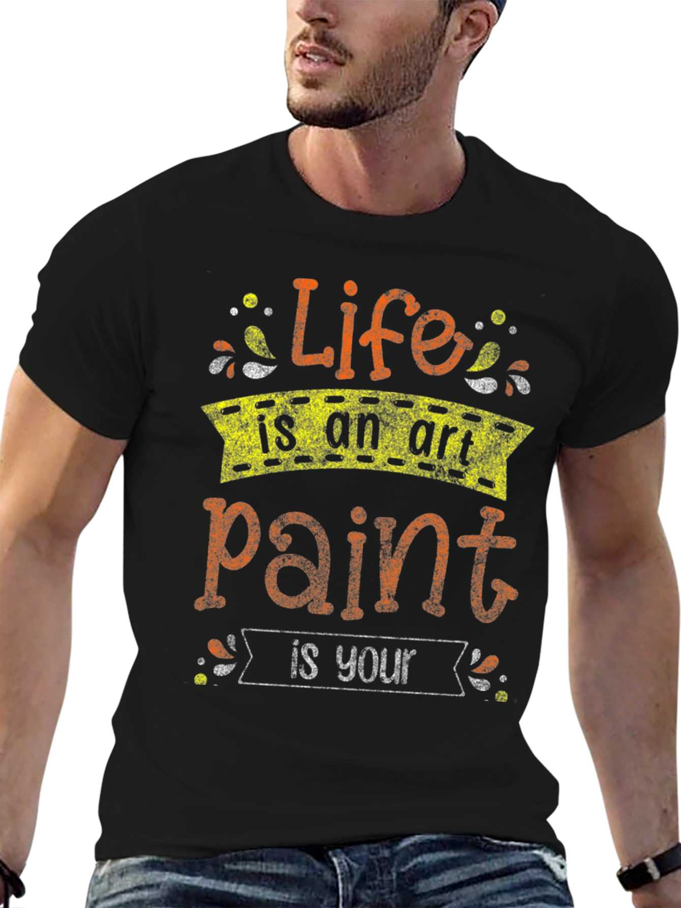 Black Life Is An Art Paint Is Your T-Shirt view 6