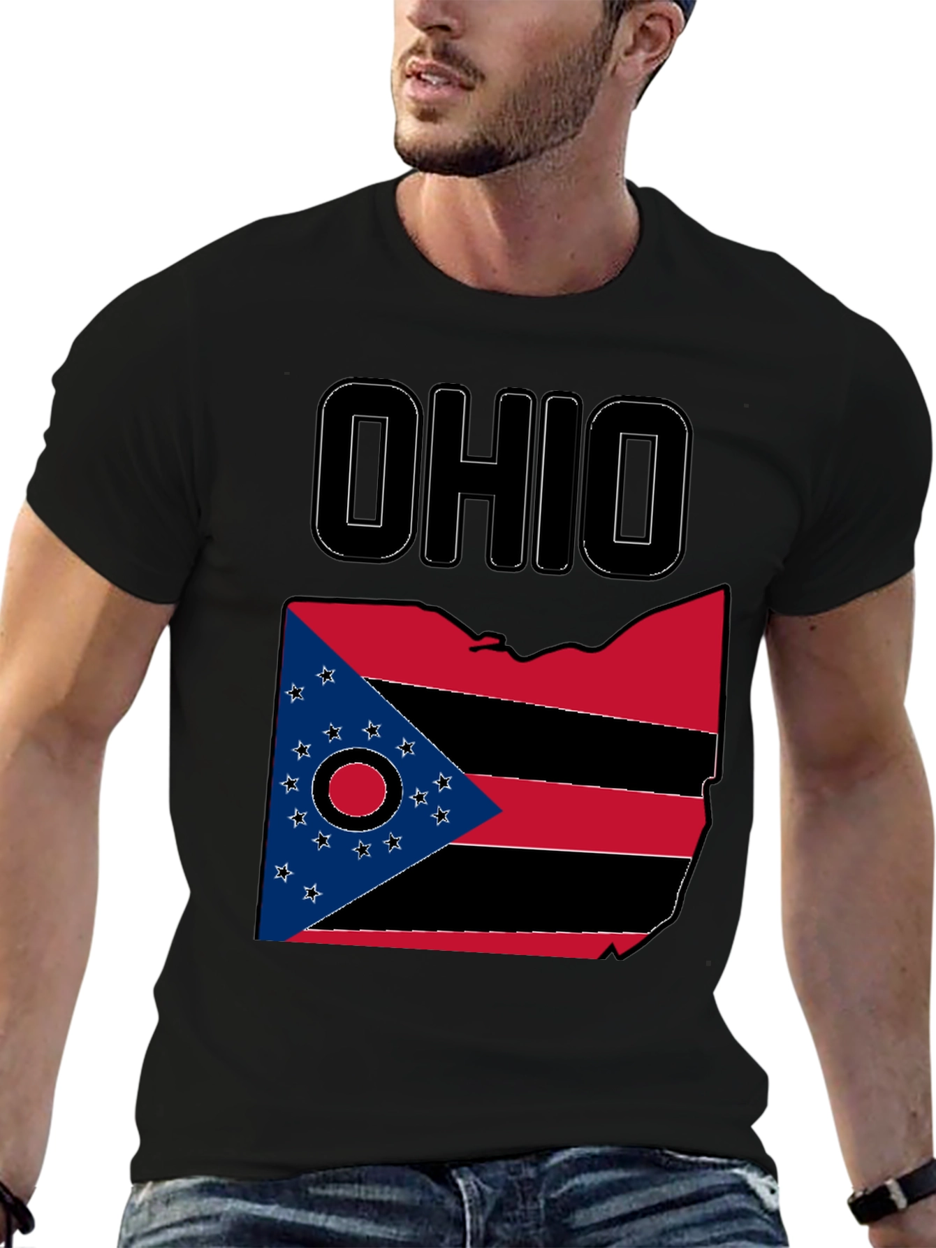 Black Ohio State Pride Graphic T-Shirt view 6