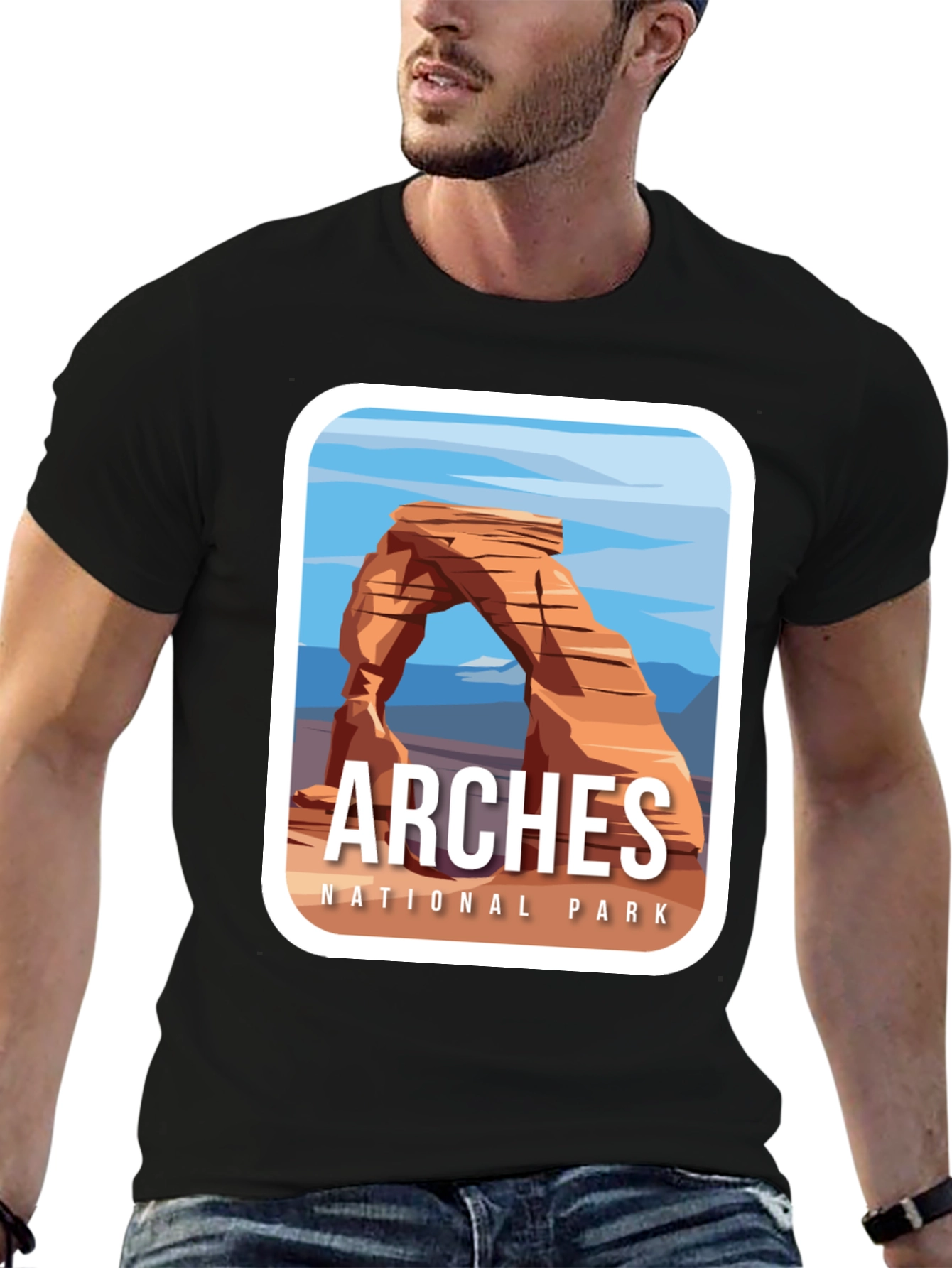 Black Arches National Park Graphic Tee - Unisex view 6