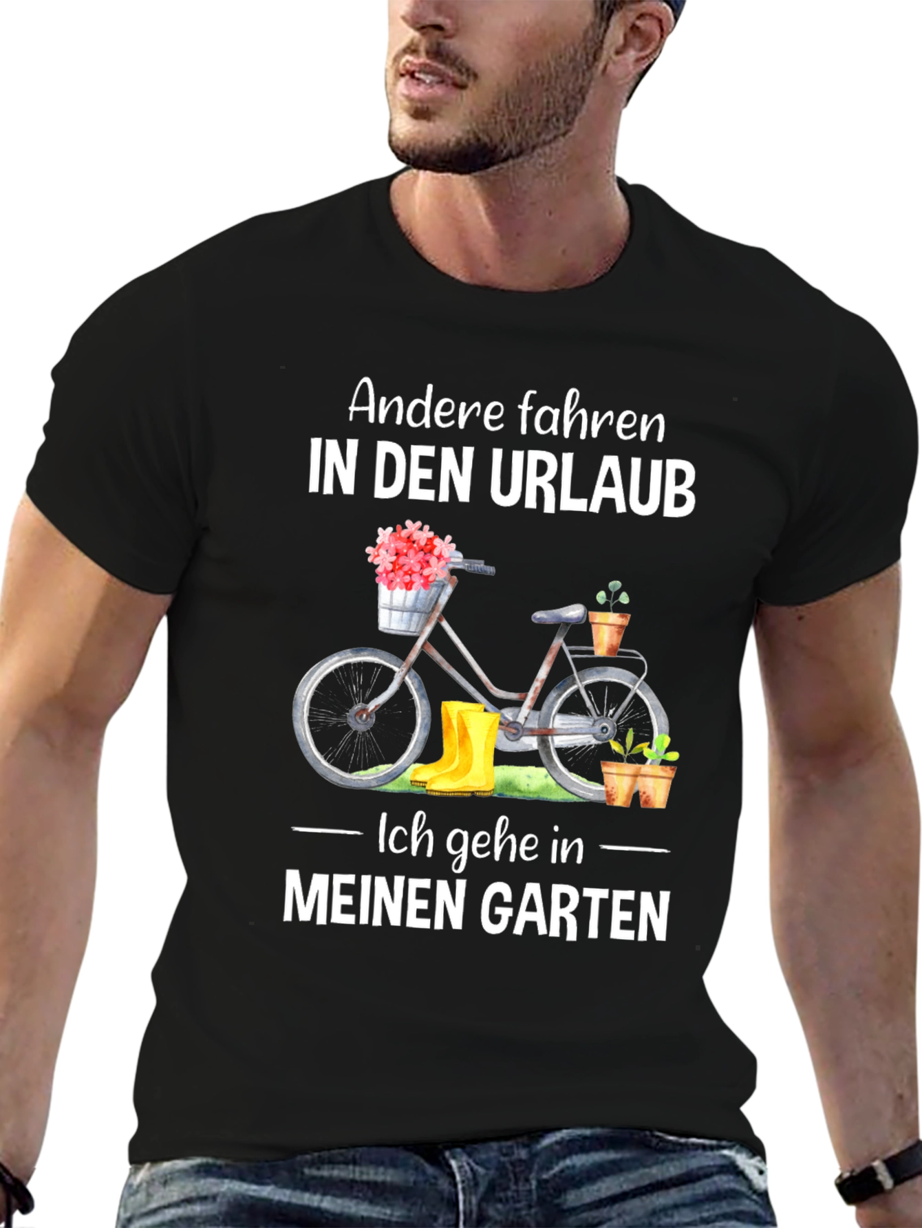 Black Gardening T-Shirt - Andere fahren in den Urlaub view 6
