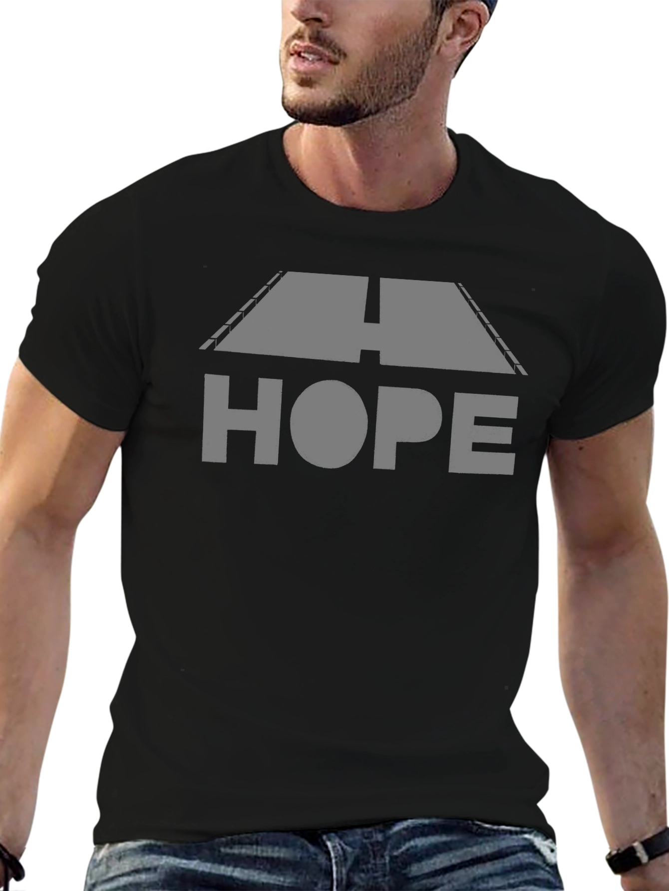 Black Hope Road T-Shirt - Unisex Graphic Tee view 6