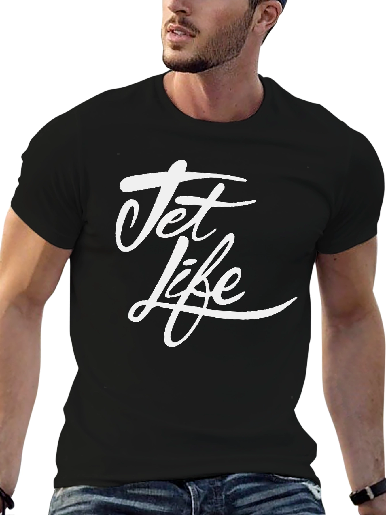 Black Jet Life Black Graphic T-Shirt - Stylish Men's Tee view 6