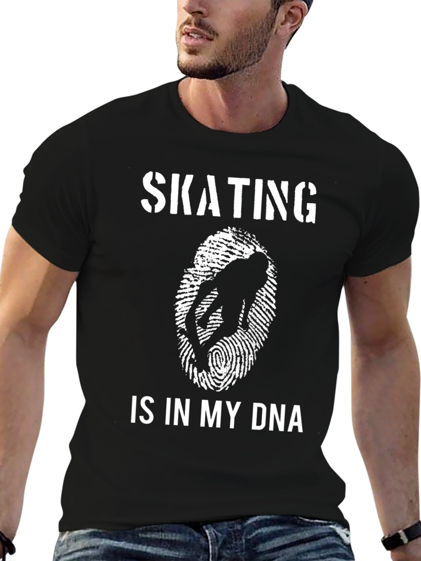 Skating DNA Graphic T-Shirt - Black - 6