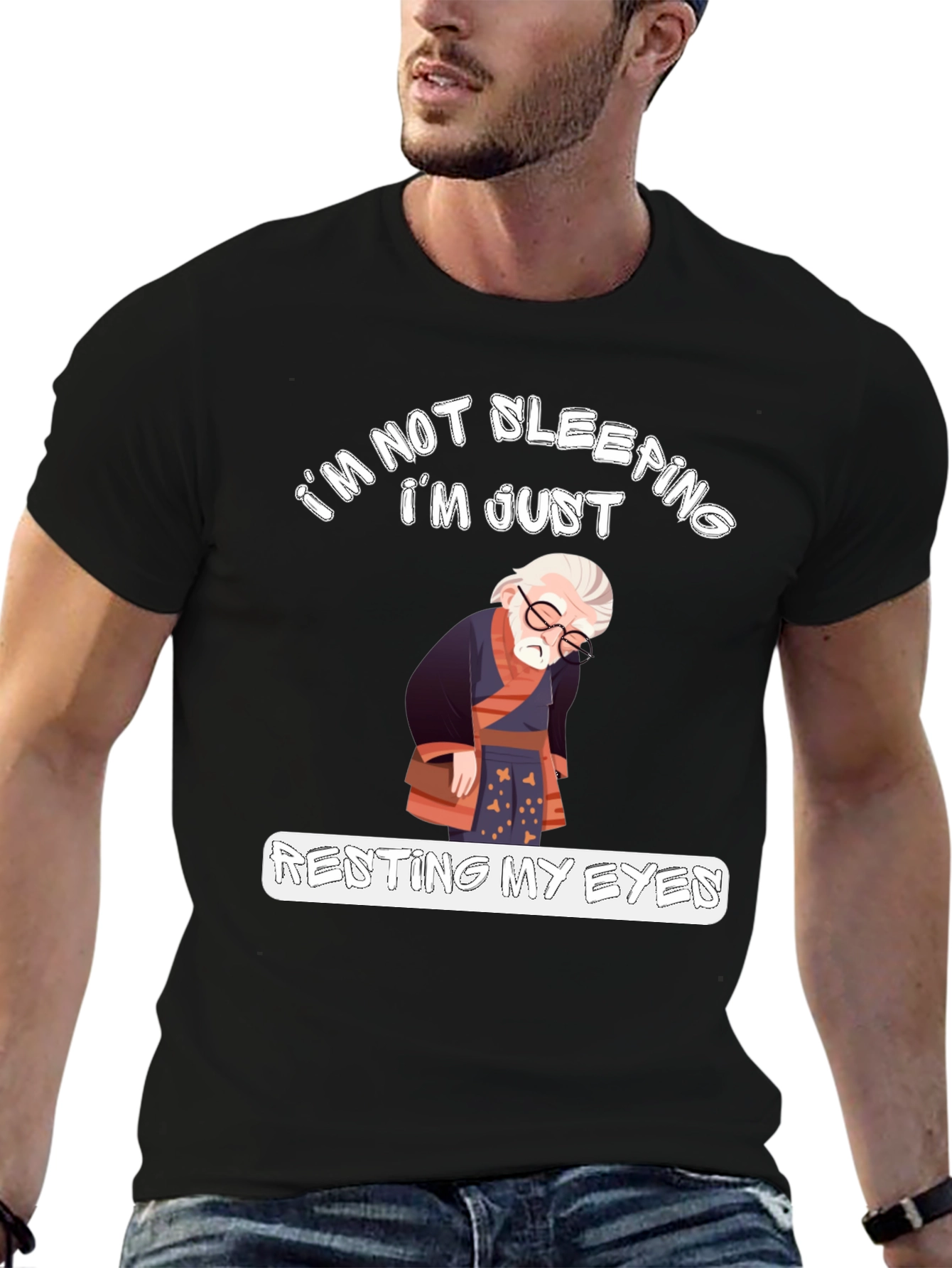 Black Renting My Eyes Graphic Tee view 6