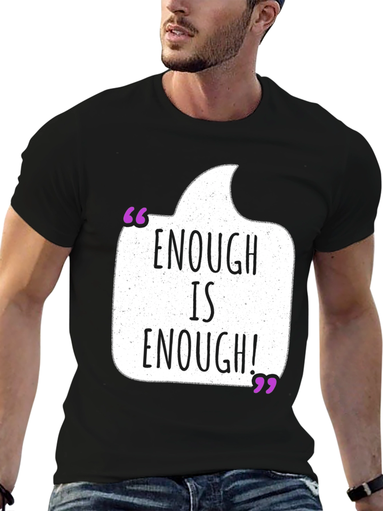 Black Enough is Enough Graphic Tee - Black view 6