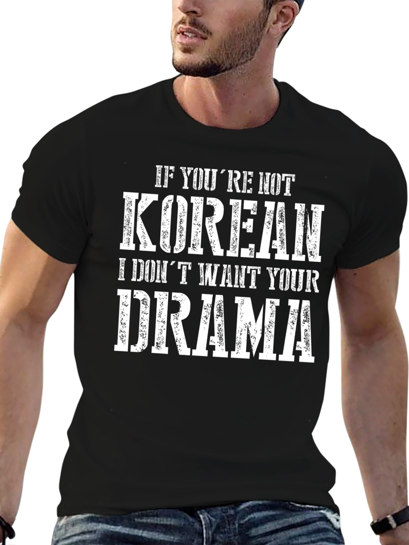Black Korean Drama T-Shirt view 6