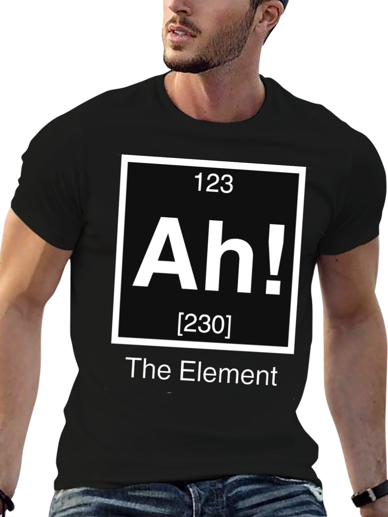The Element "Ah!" T-Shirt - Chemistry Periodic Table Humor - 6