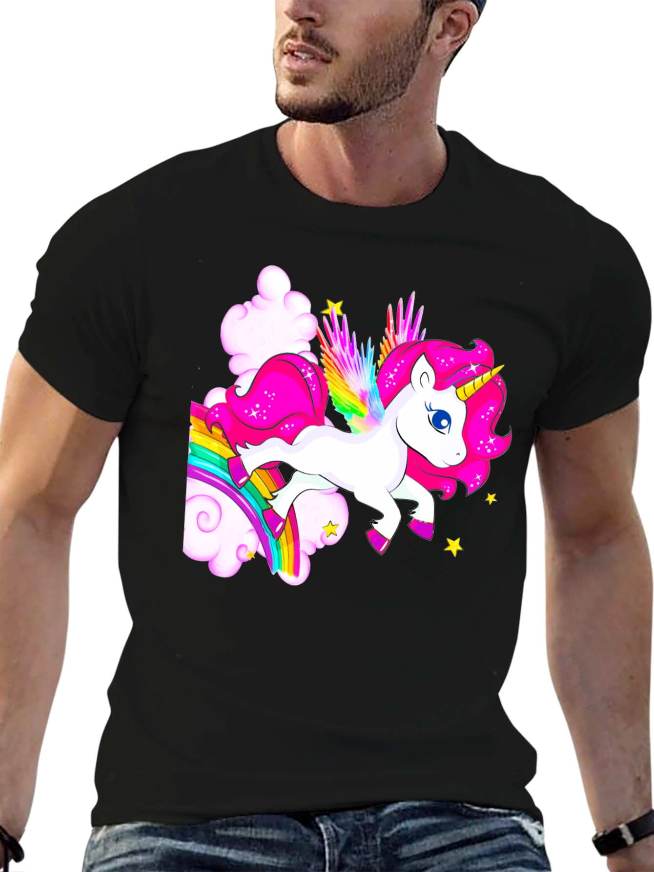 Rainbow Unicorn Graphic T-Shirt - 6