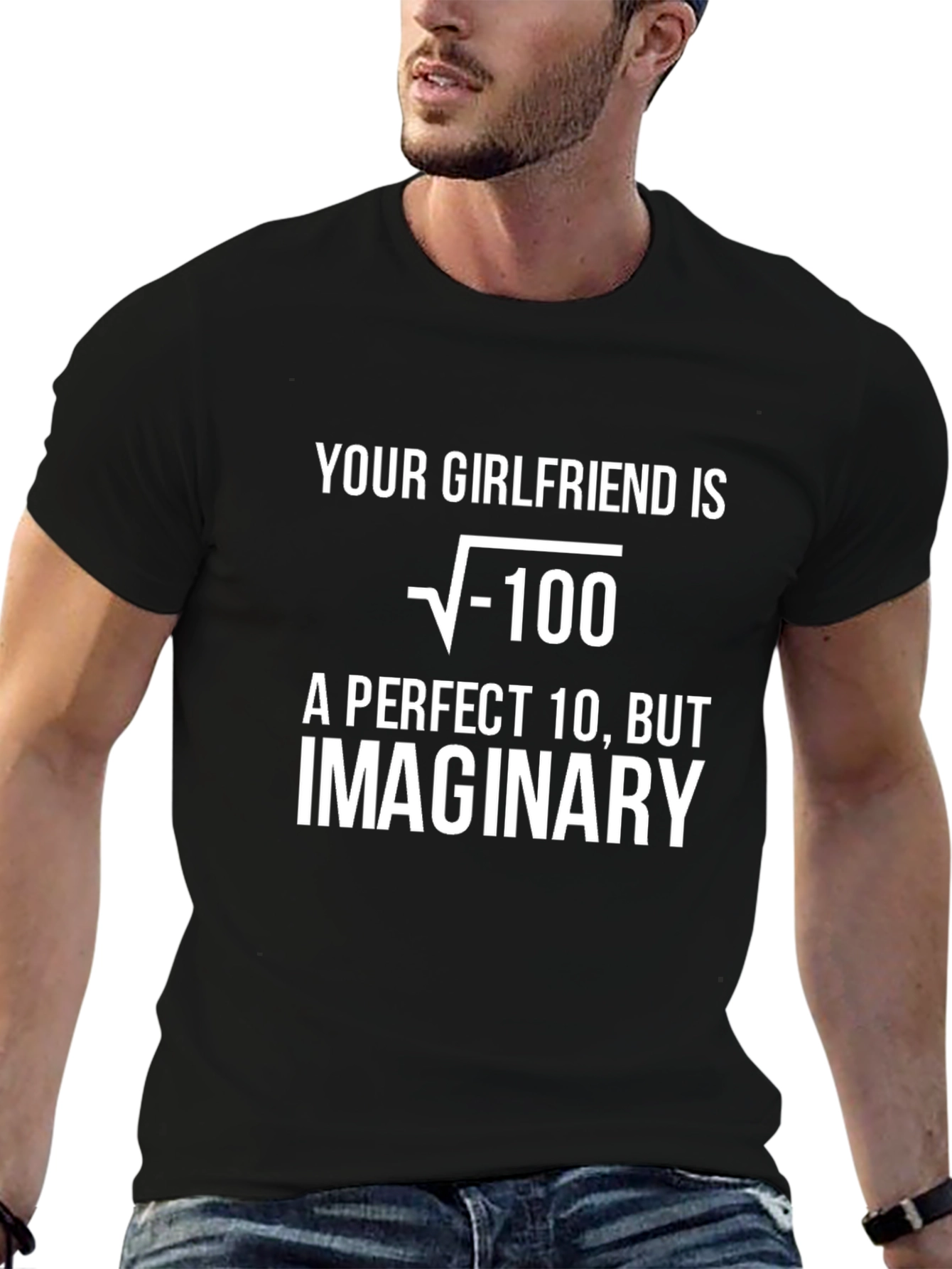 Black Funny Math Humor Graphic Tee view 6
