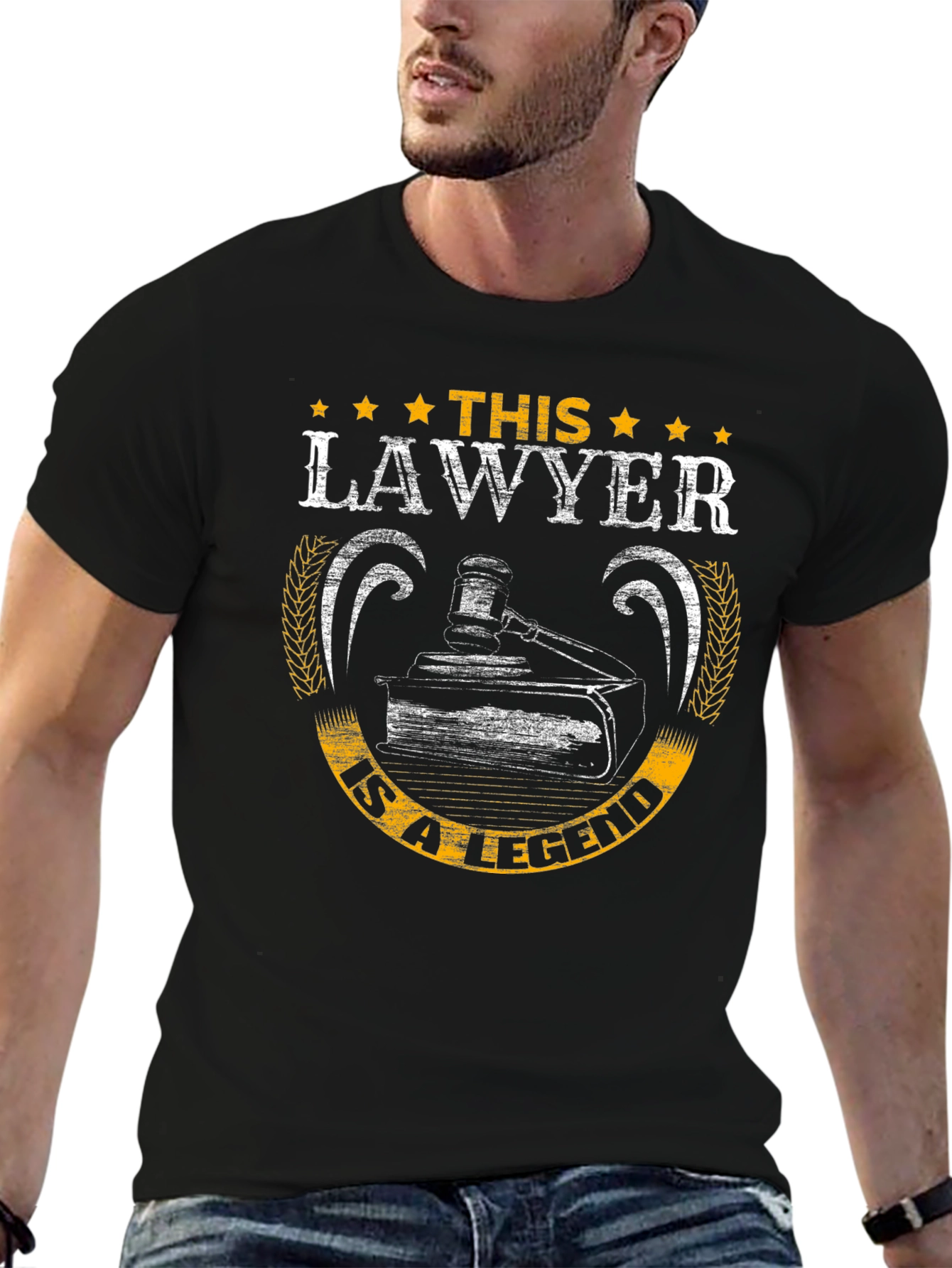 Black Lawyer Legend Graphic Tee view 6