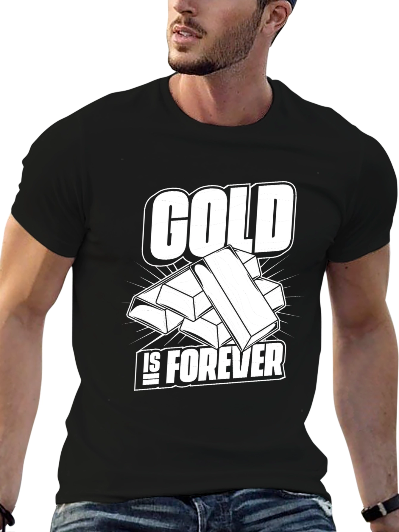 Black Gold Is Forever Black T-Shirt view 6