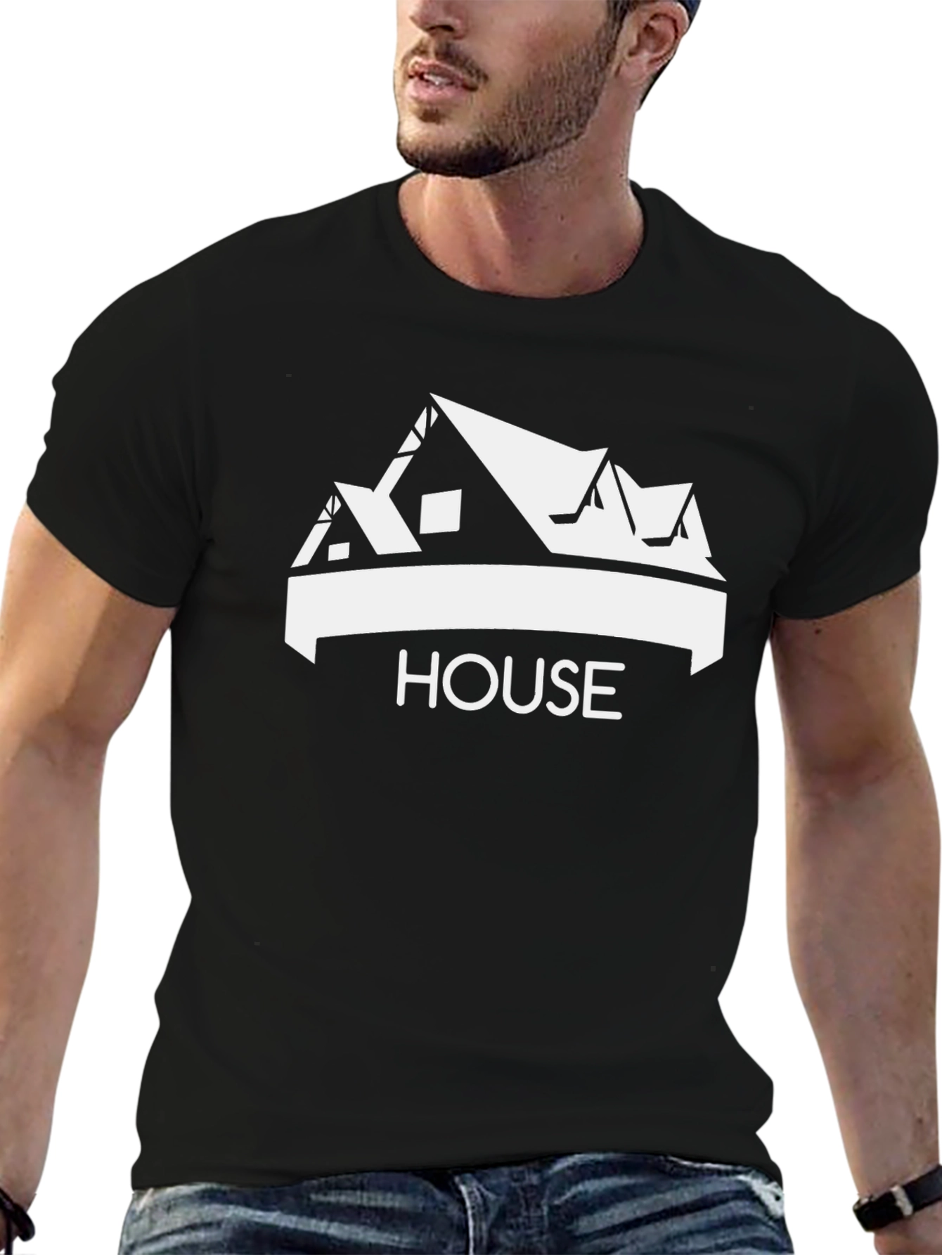Black House Graphic Tee - Stylish & Comfortable view 6