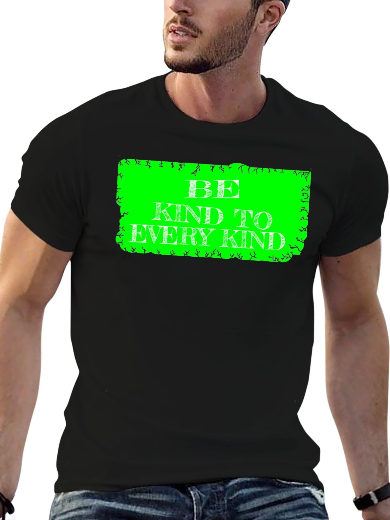 Black Be Kind To Every Kind Graphic T-Shirt view 6