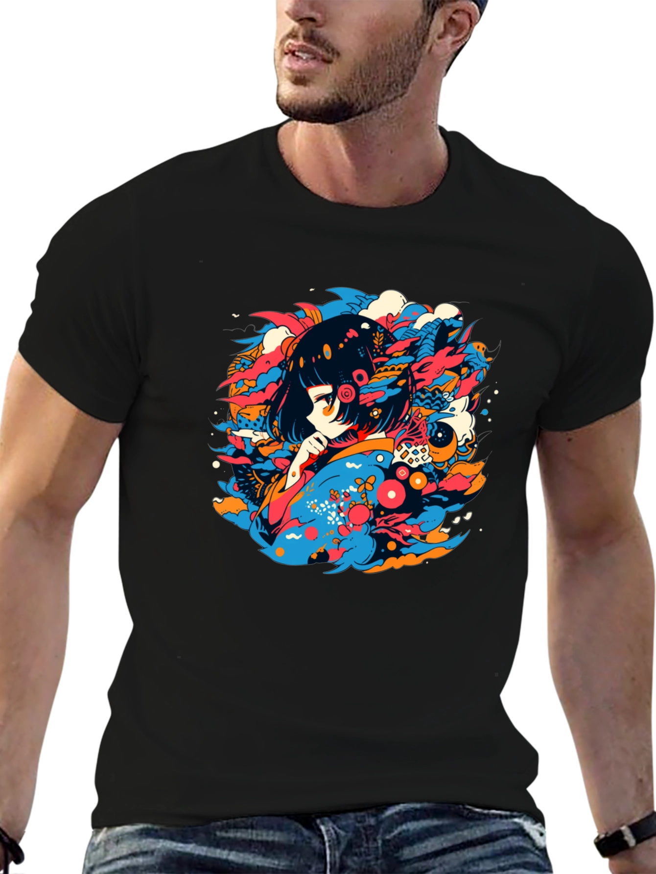 Anime Girl Graphic Tee - Unique Streetwear - 6