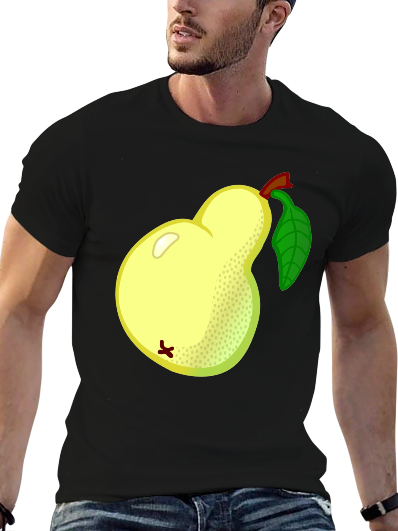 Black Pear Graphic Tee - Fruitful Style view 6