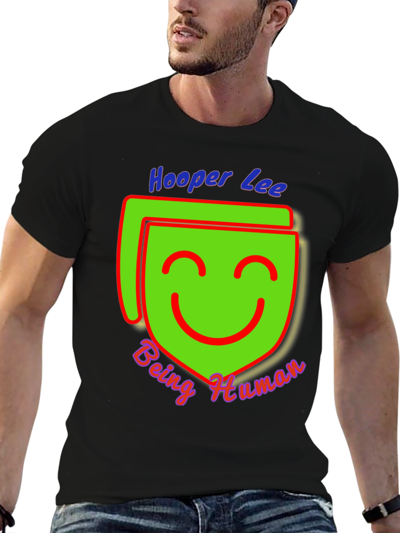 Black Hooper Lee Being Human Graphic Tee view 6