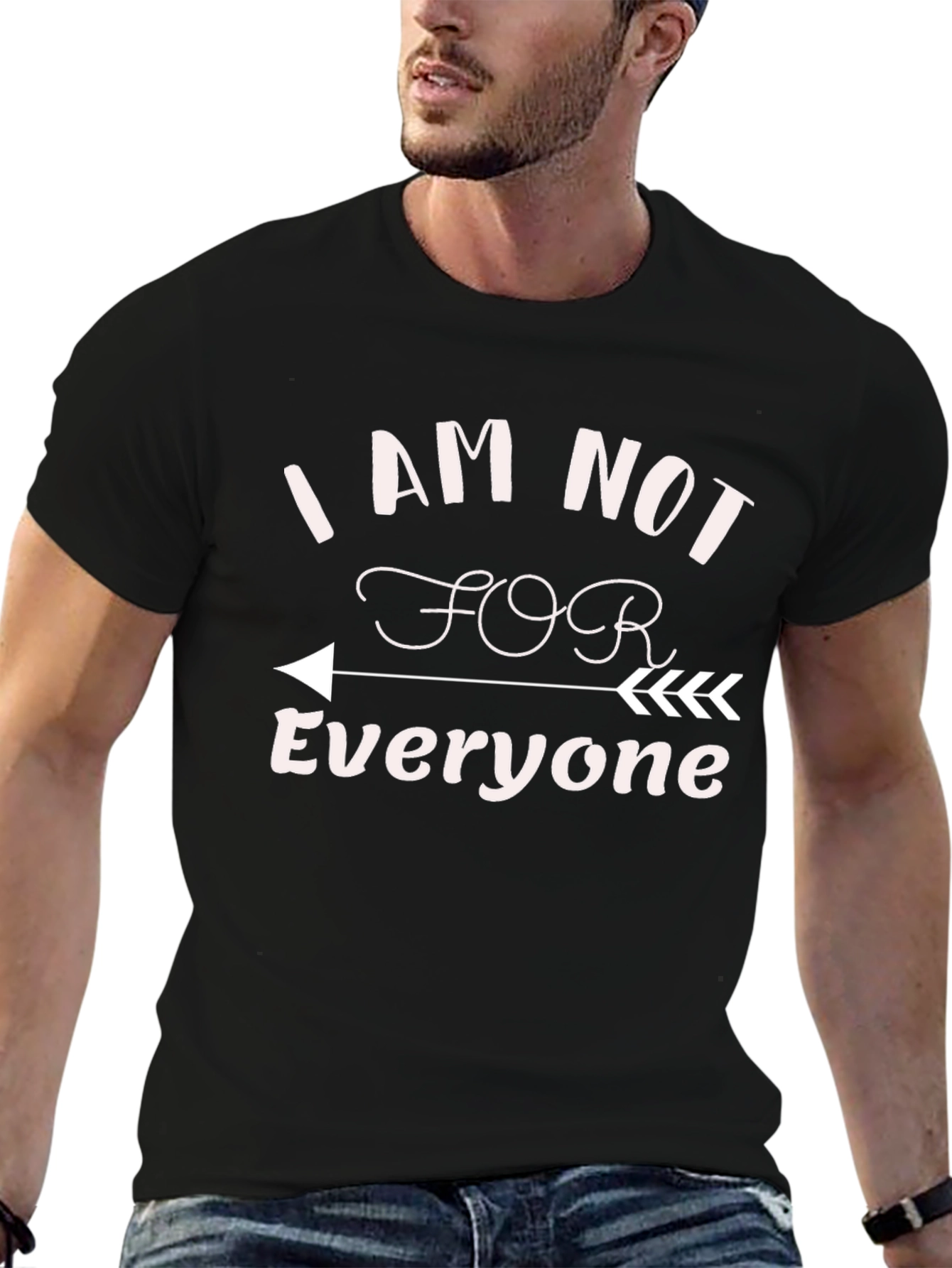 Black I Am Not For Everyone Graphic Tee view 6