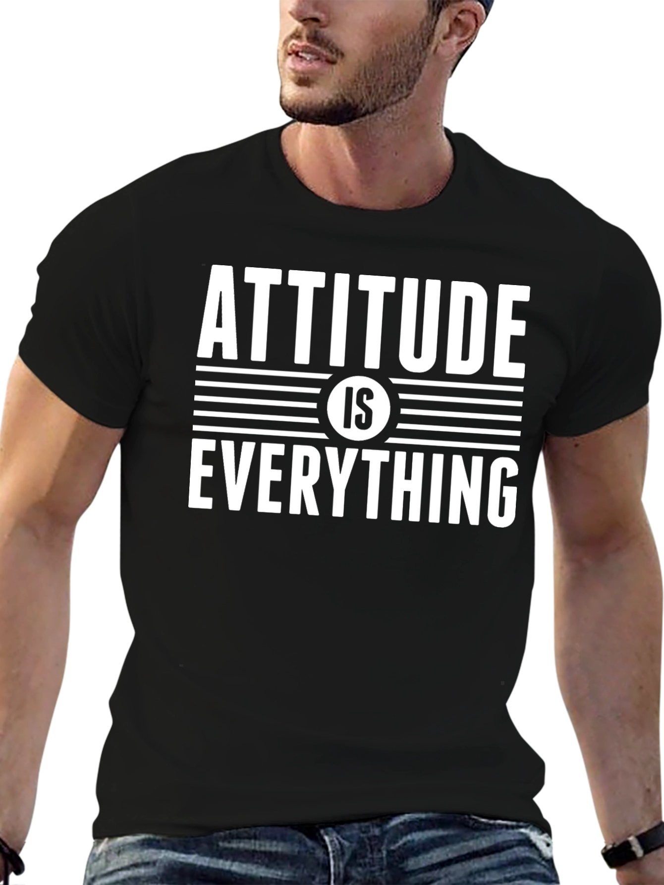 Black Attitude is Everything Graphic Tee view 6