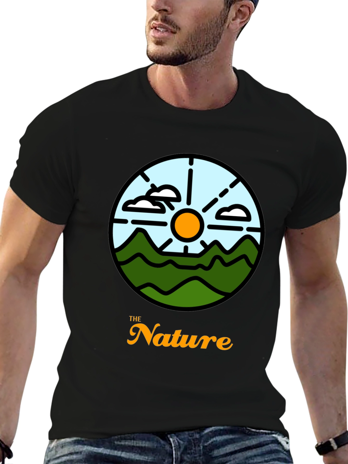 Black Nature Graphic Tee - Stylish Comfort view 6