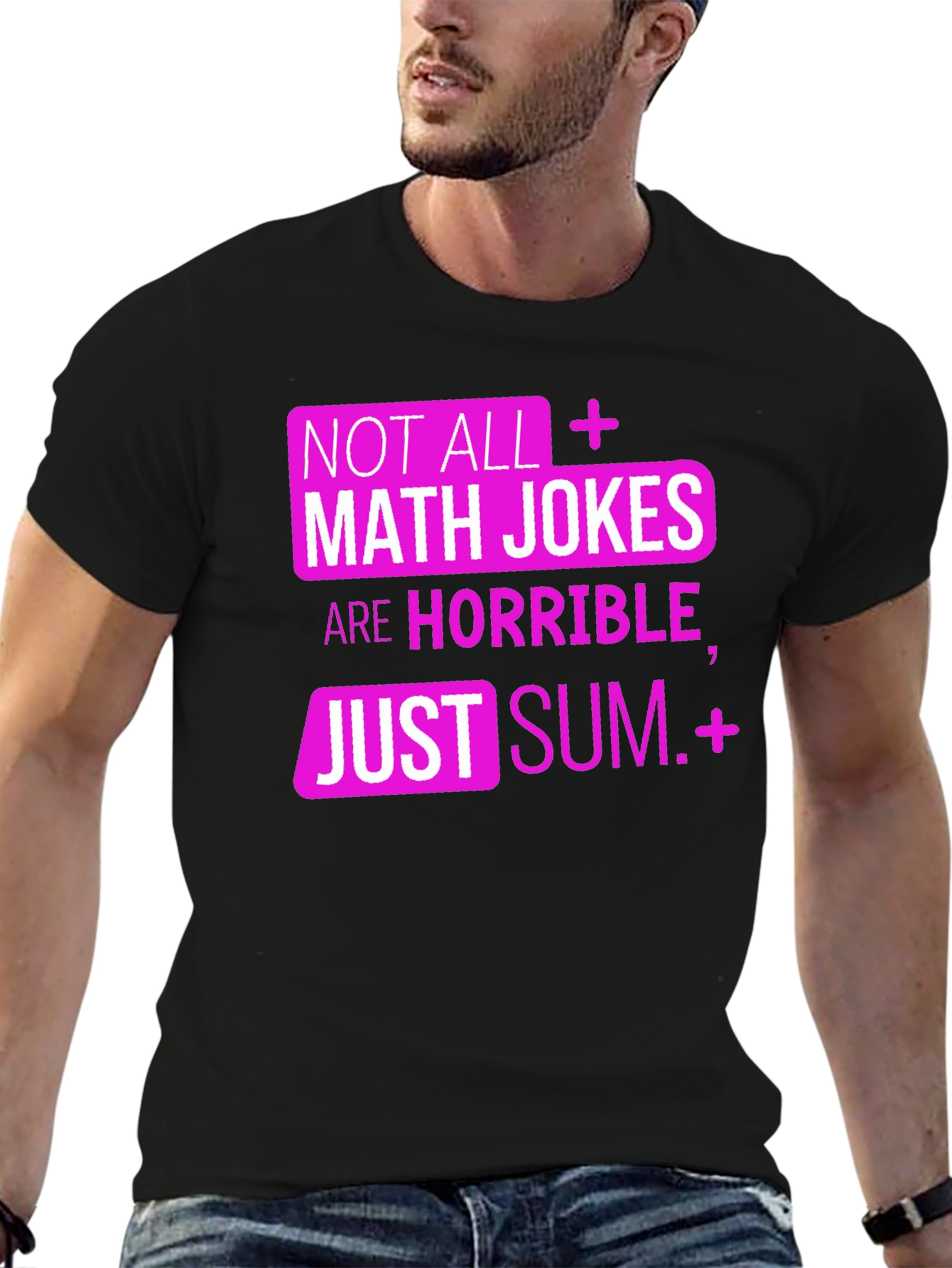 Black Math Jokes Tee - Sum Humor! view 6