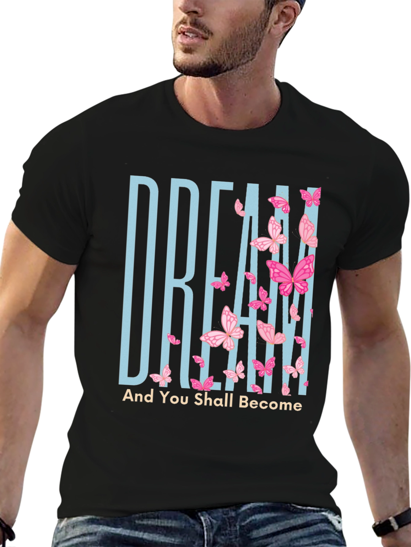 Black Dream Butterfly Graphic Tee view 6