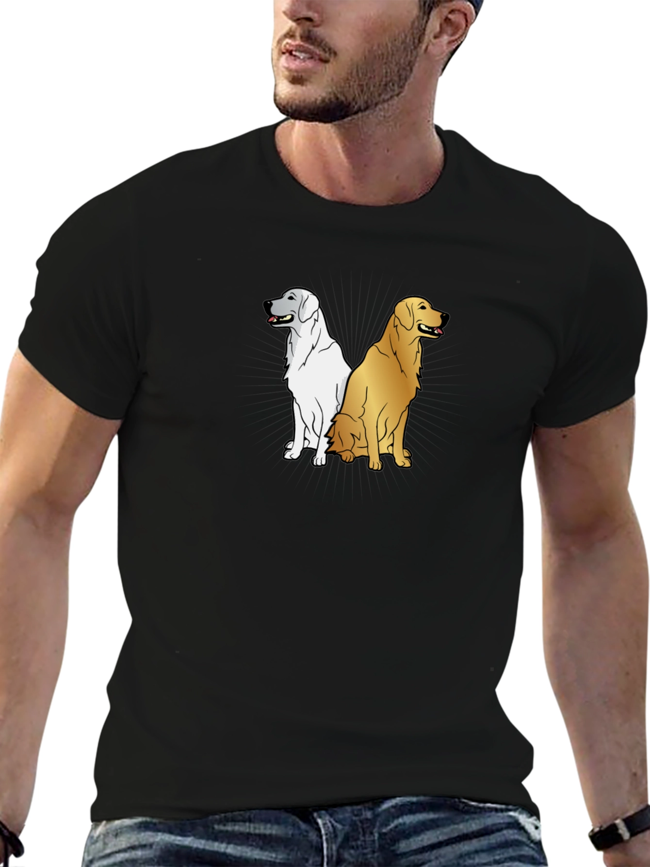 Black Dog Graphic Black T-Shirt view 6