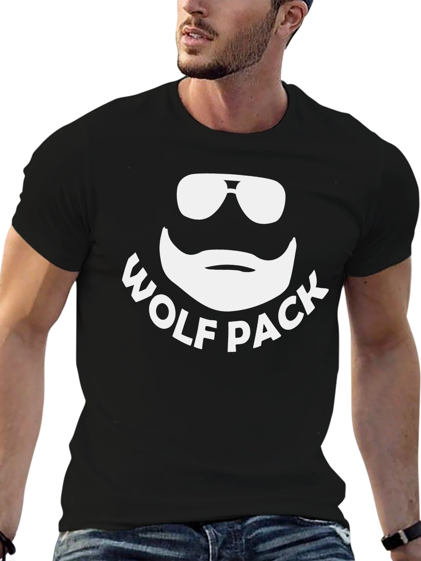 Black Wolf Pack Graphic Tee - Cool & Comfy view 6