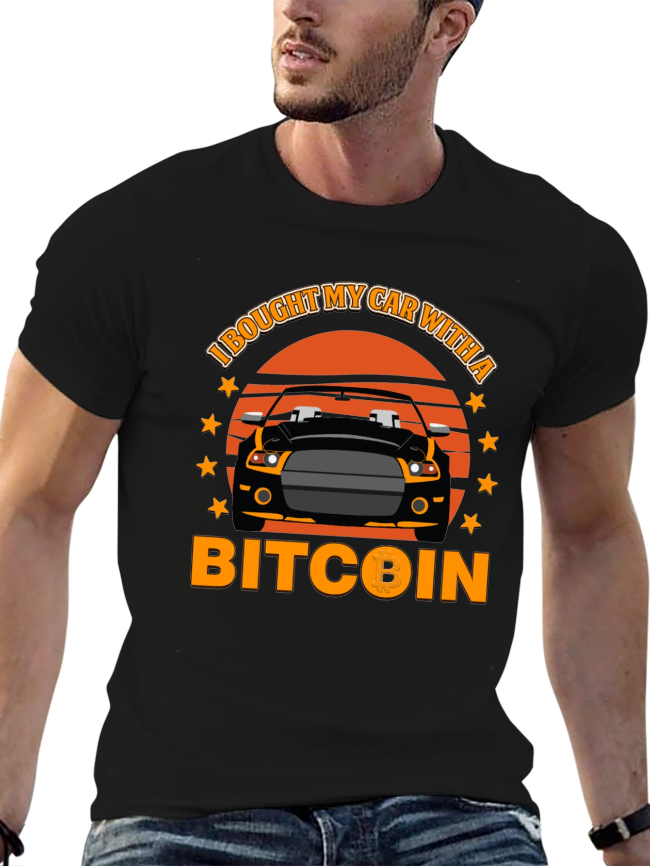 Bitcoin Car T-Shirt - Crypto Investor Tee - 6