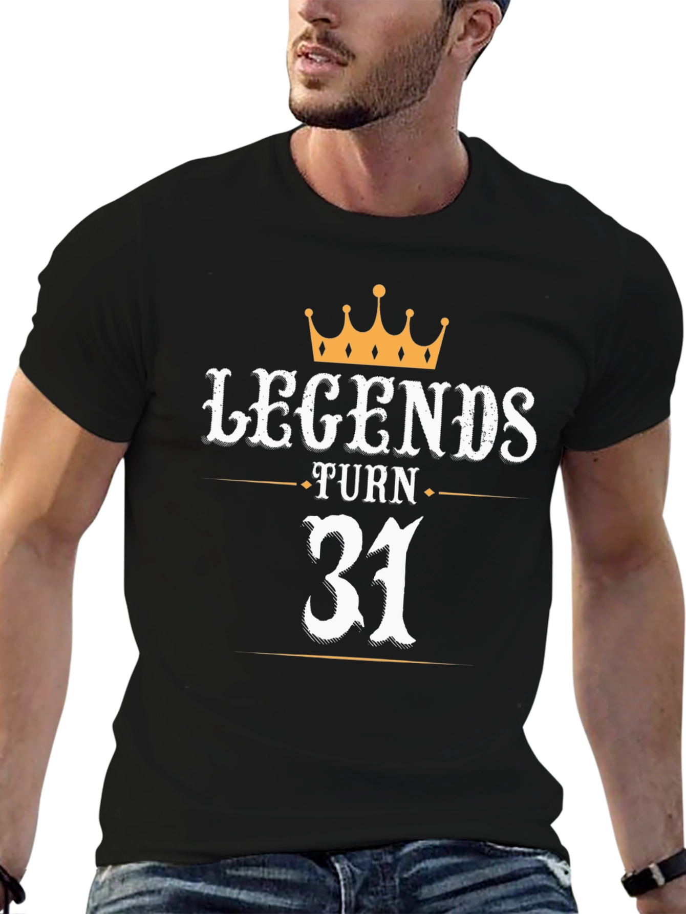 Black Legends Turn 31 T-Shirt Birthday Gift view 6