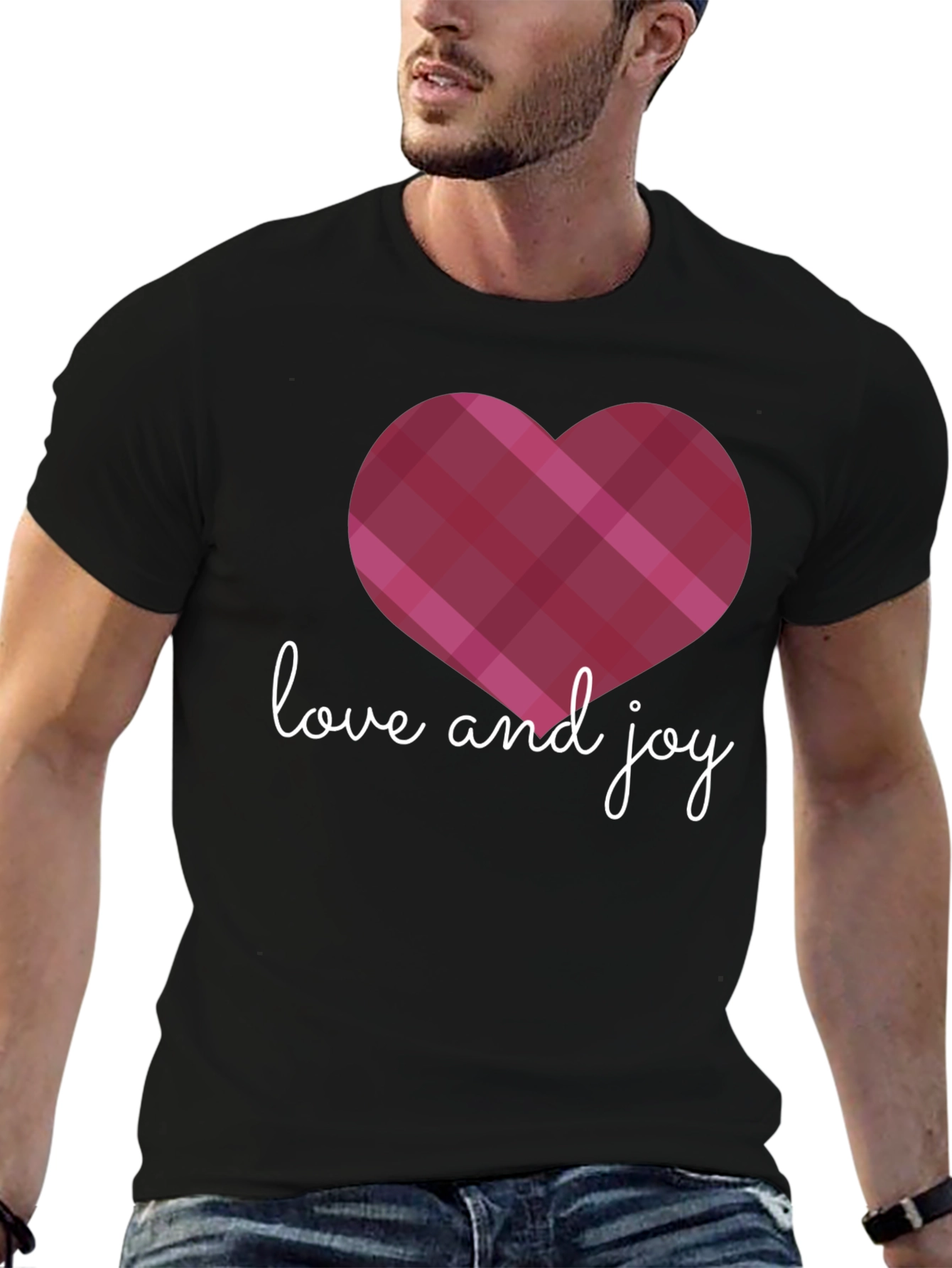 Black Love and Joy Heart Graphic Tee view 6