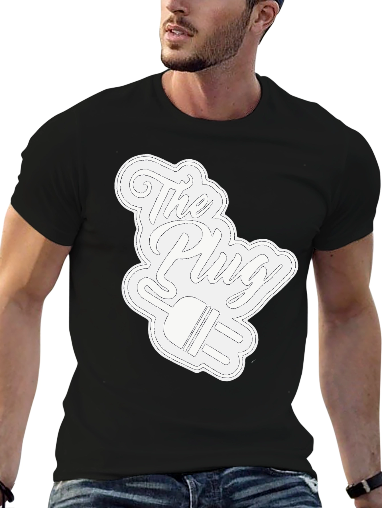 Black The Plug Graphic T-Shirt - Black view 6