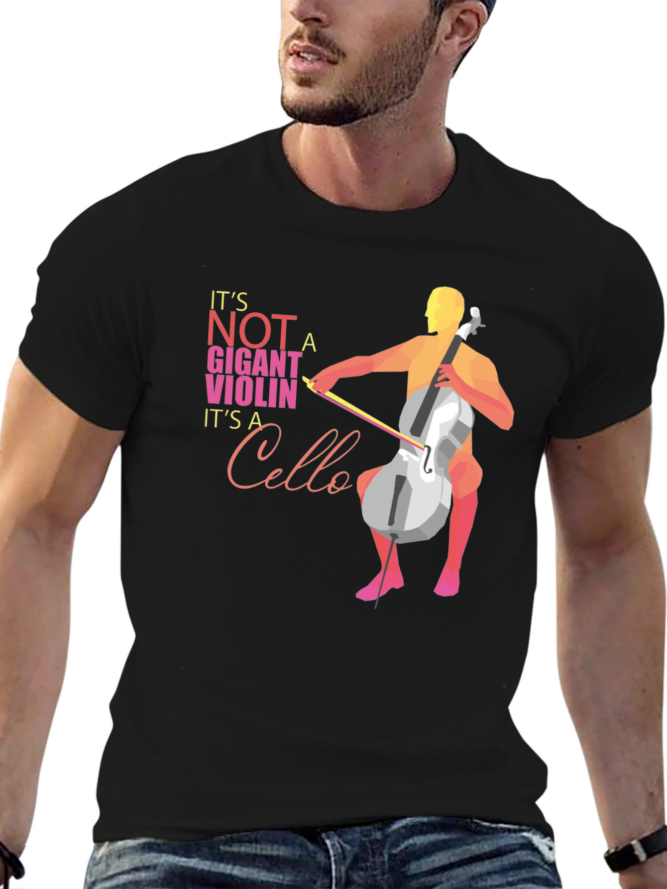 Black Cello T-Shirt: It's Not a Giant Violin! view 6