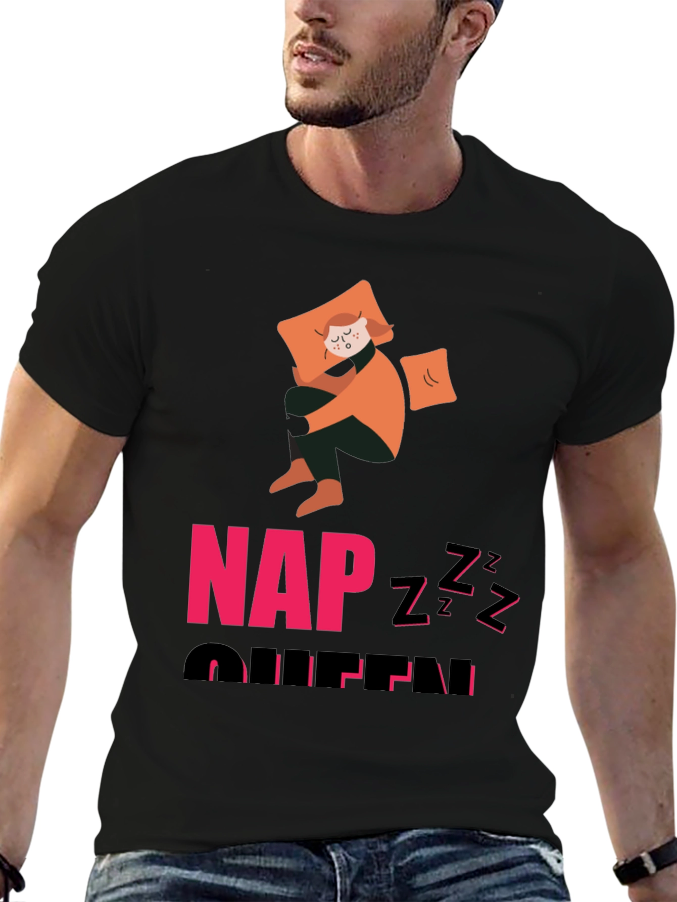 Black Nap Queen Black T-Shirt view 6