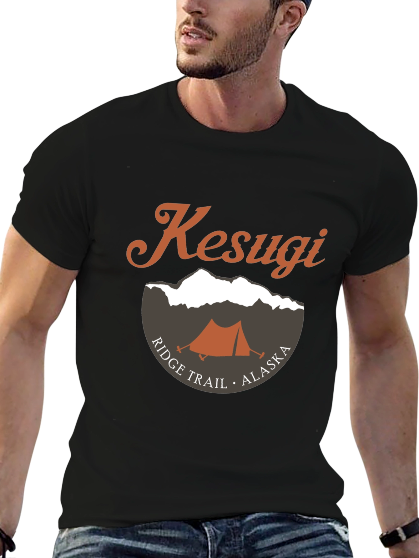 Kesugi Ridge Trail Alaska T-Shirt - Camping Tent Graphic Tee - 6