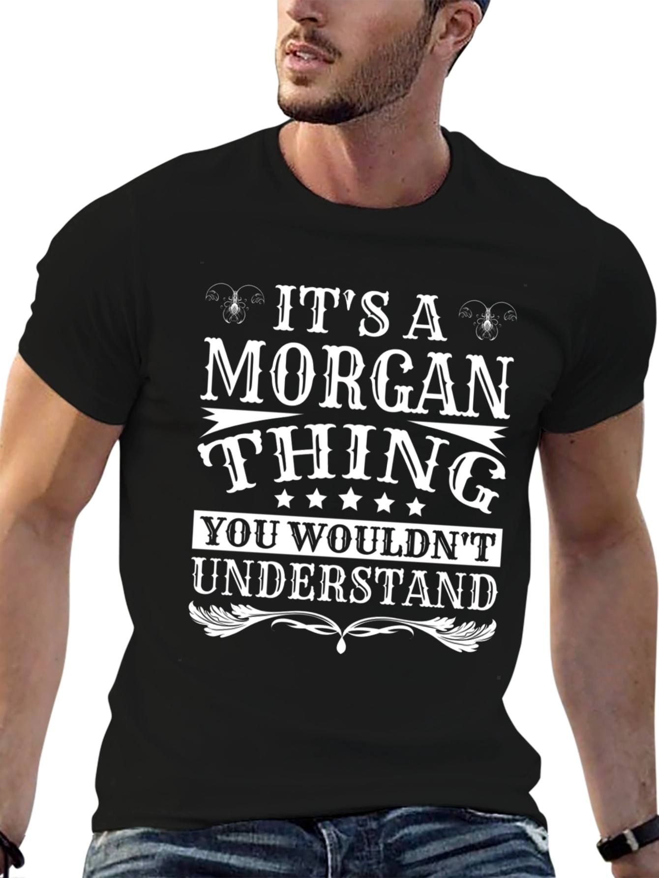 Black It's a Morgan Thing T-Shirt view 6