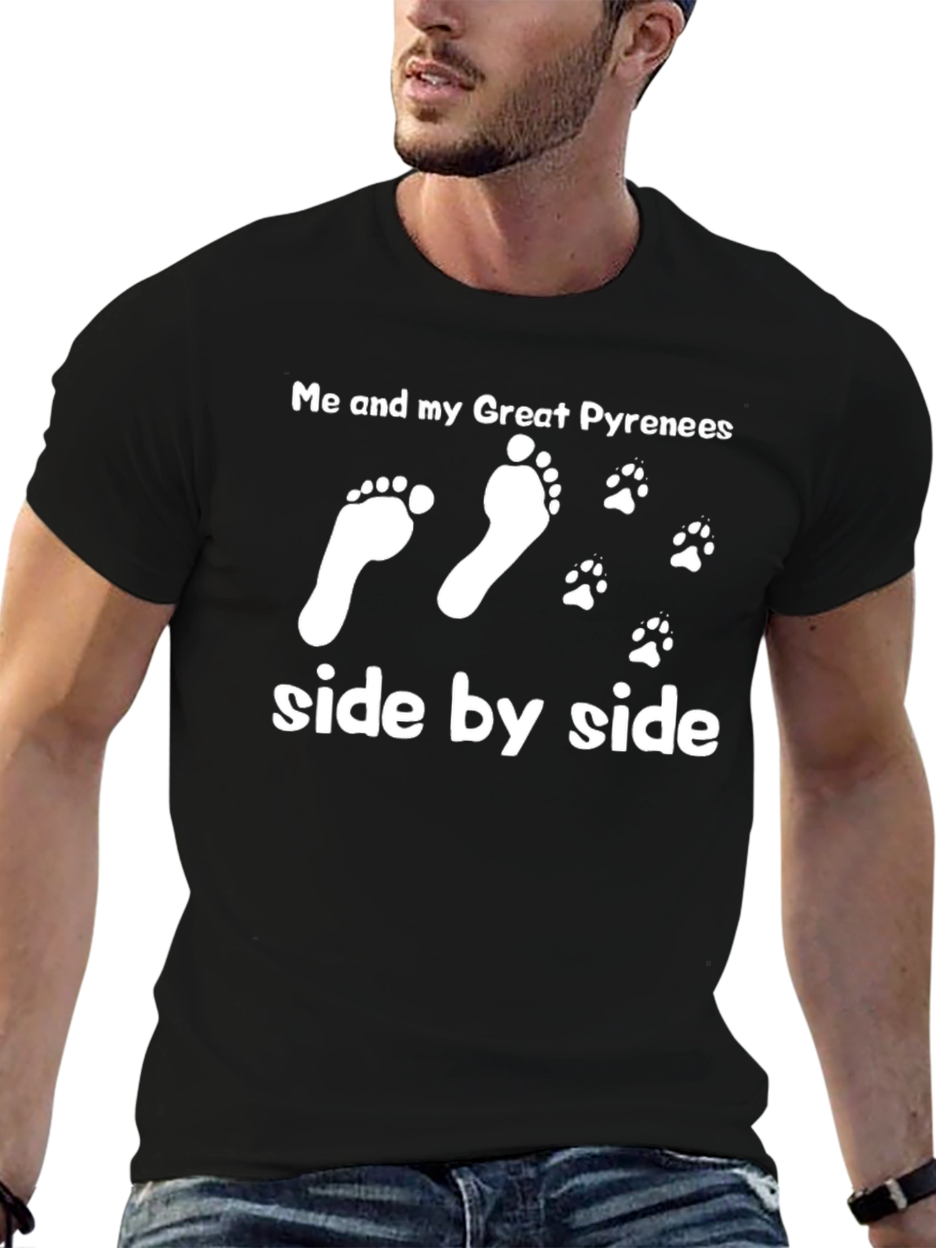 Great Pyrenees T-Shirt: Me and My Dog Side by Side - 6