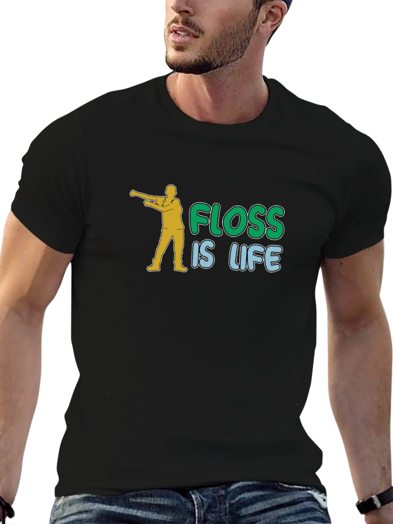 Black Floss Is Life Graphic T-Shirt view 6