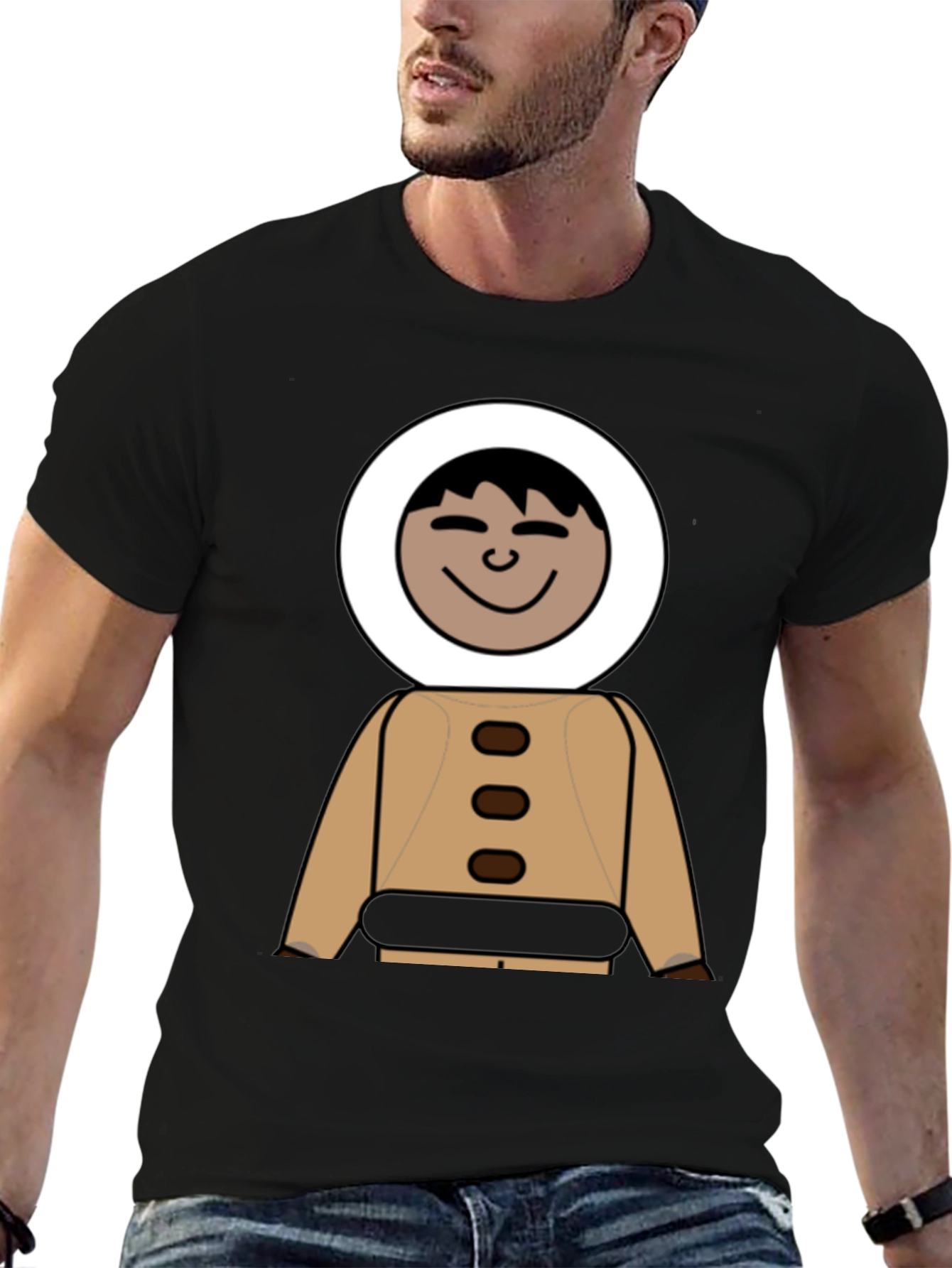 Cartoon Eskimo Outfit Graphic Tee - 6