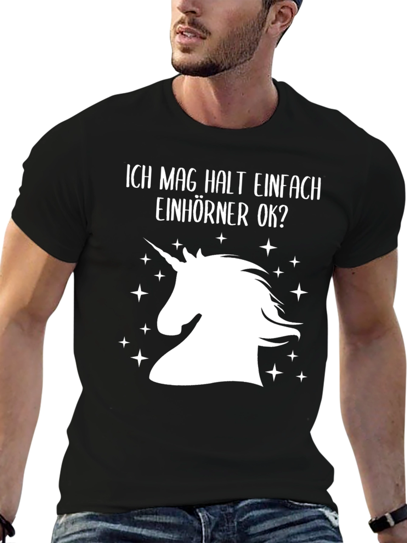Black Unicorn Lover Black T-Shirt view 6